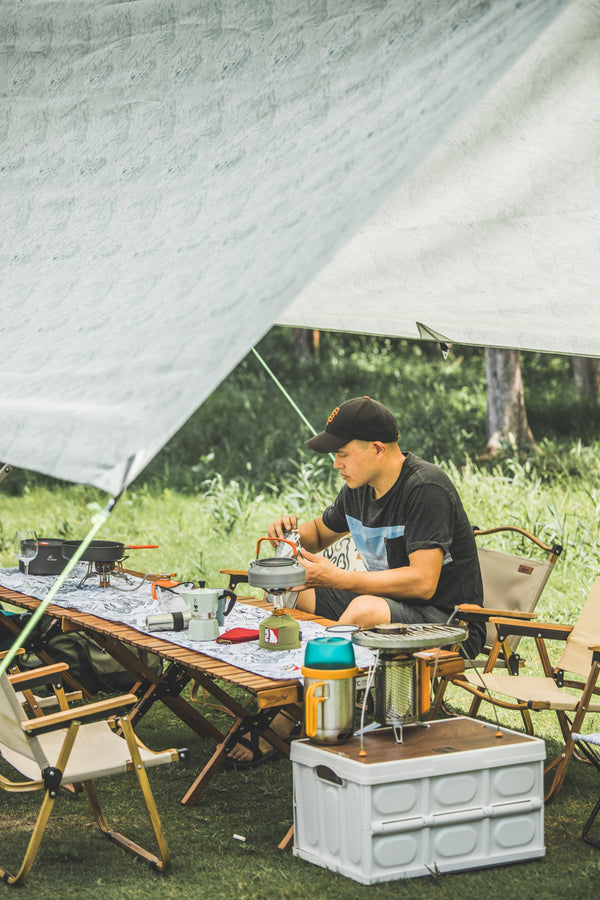 Camping Tent / Sun Shelter - Recycled fabrics - INUK  BAGS